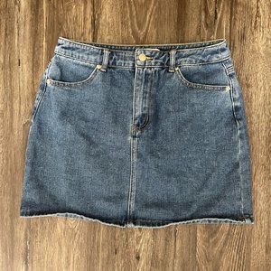 F21 Denim Mini Skirt